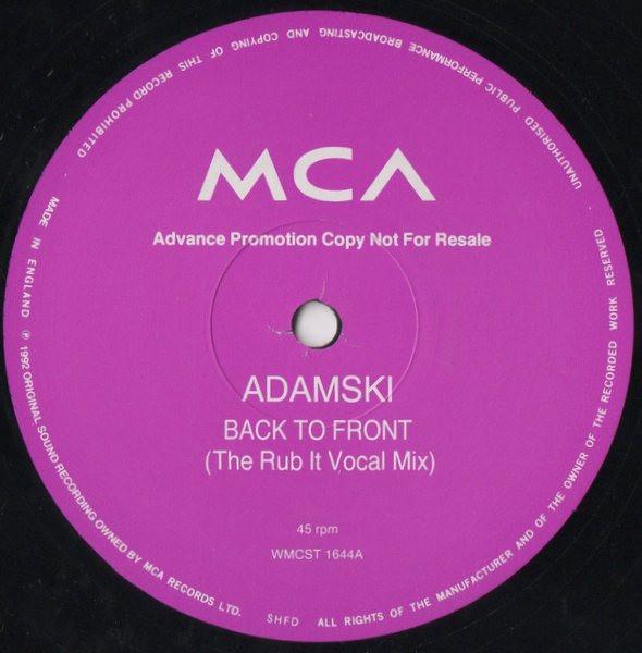 Adamski - Back To Front