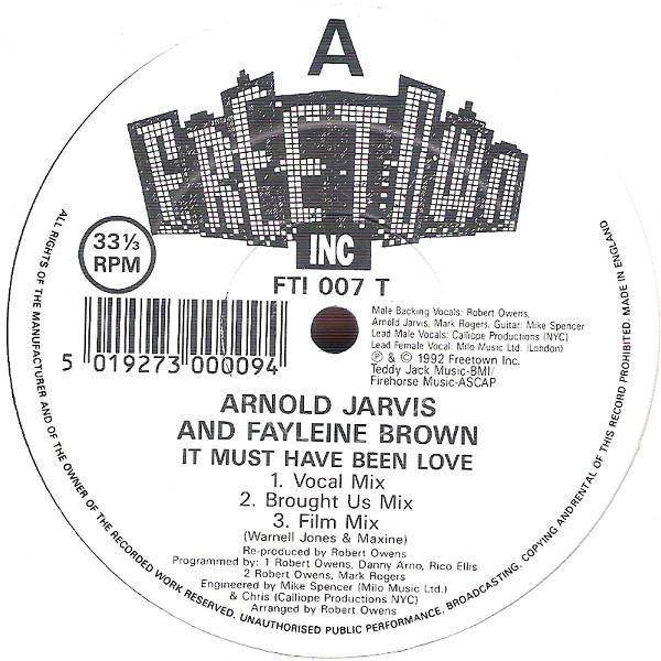 Arnold Jarvis, Fayleine Brown - It Must Have Been Love