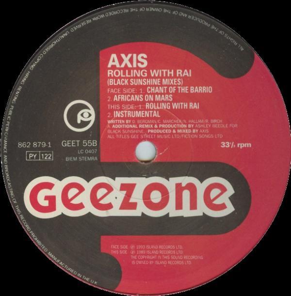 Axis (2) - Rolling With Rai (Black Sunshine Mixes)