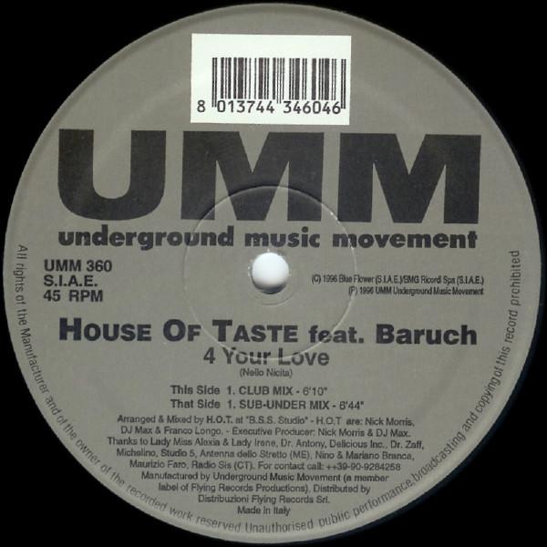 Baruch, House Of Taste - 4 Your Love