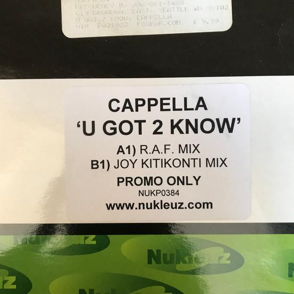 Cappella - U Got 2 Know