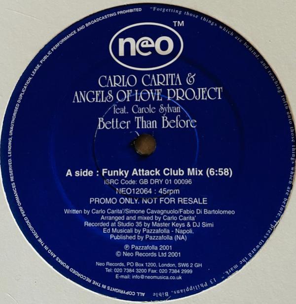 Carlo Carita, Angels Of Love - Better Than Before