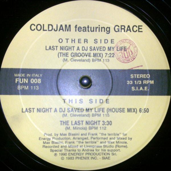 ColdJam, Grace  - Last Night A DJ Saved My Life