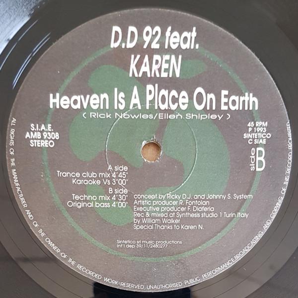 D.D. 92, Karen B - Heaven Is A Place On Earth