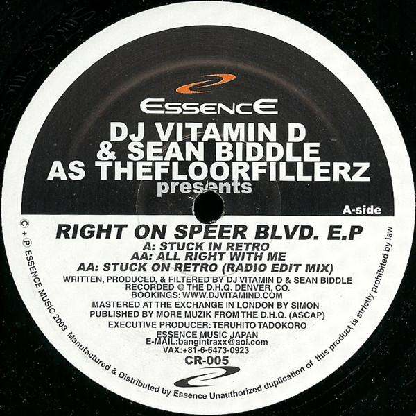 DJ Vitamin D, Sean Biddle, The Floorfillerz - Right On Speer Blvd. E.P