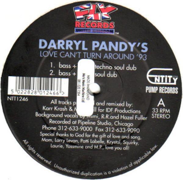 Darryl Pandy - Love Can't Turn Around '93