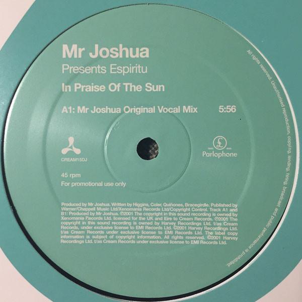 Espiritu, Mr. Joshua - In Praise Of The Sun
