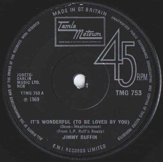 Jimmy Ruffin - It's Wonderful (To Be Loved By You)