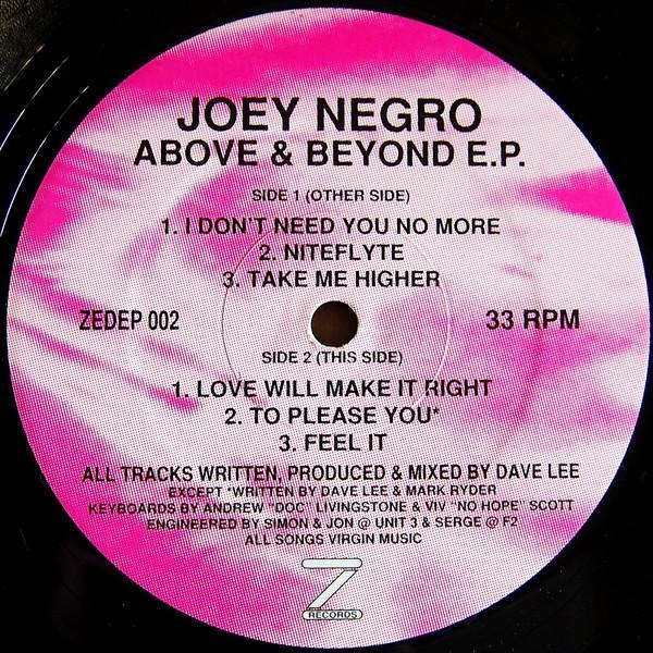 Joey Negro - Above & Beyond E.P.