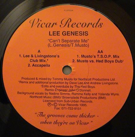 Lee Genesis - Can't Separate Me