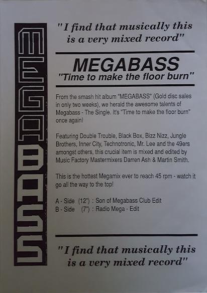 Megabass, The Mastermixers - Time To Make The Floor Burn / Get Down