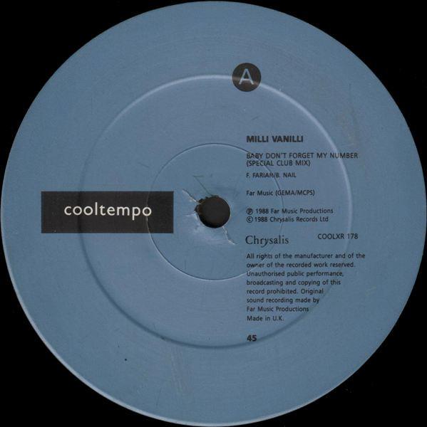 Milli Vanilli - Baby Don't Forget My Number