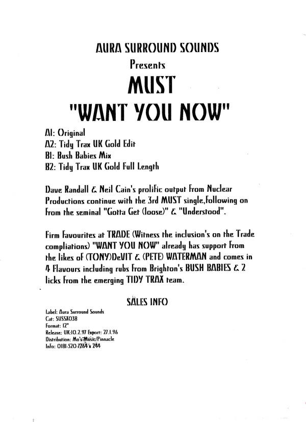 Must - Want You Now