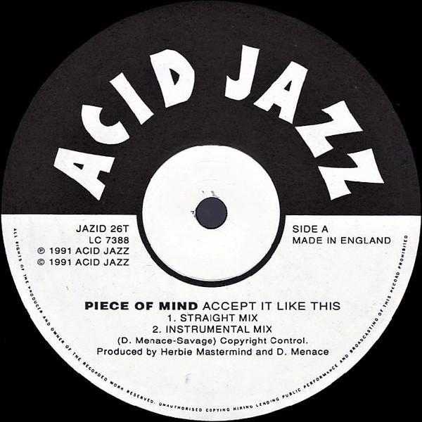 Piece Of Mind - Accept It Like This