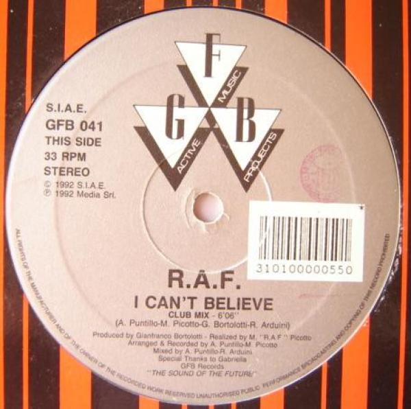 R.A.F. - I Can't Believe