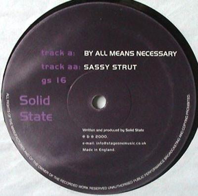 Solid State - By All Means Necessary / Sassy Strut