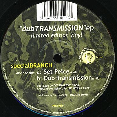 Special Branch - Dub Transmission EP