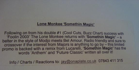 The Lone Monkee - Somethin Magic