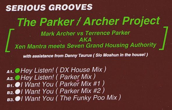 The Parker / Archer Project - Hey Listen! / I Want You