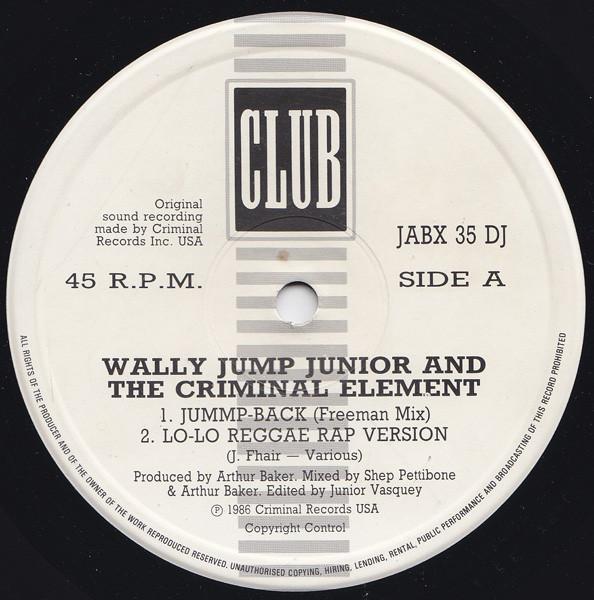 Wally Jump Jr & The Criminal Element - Jummp-Back
